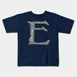 Tahitian Pearl Skull Monogram E Kids T-Shirt